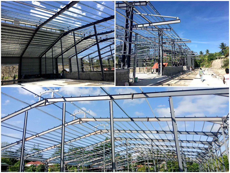 外貿大型鋼結構倉庫工程案例